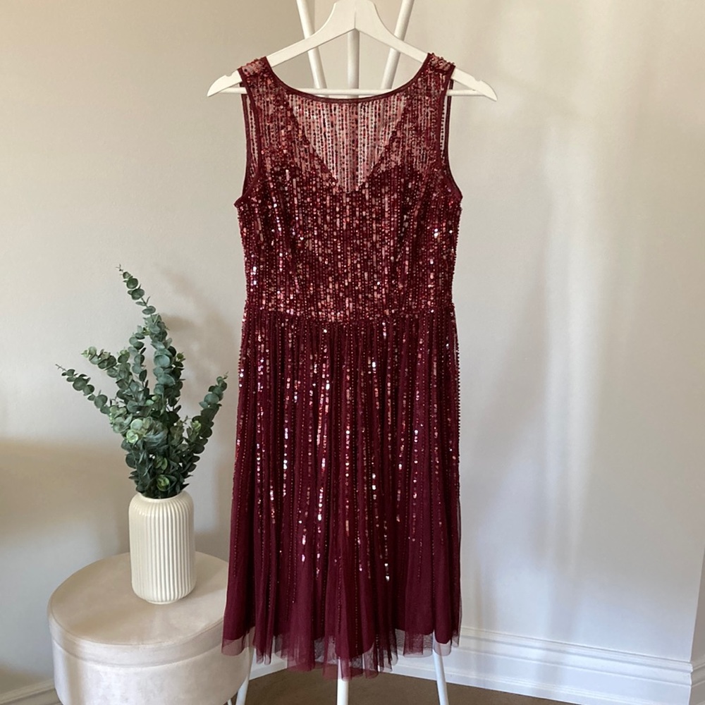 Sequin evening dress